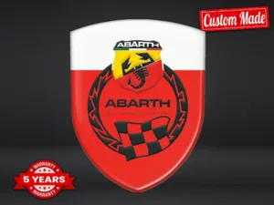 Fiat Abarth Doming Aufkleber Auto Robust Limitiert Stil